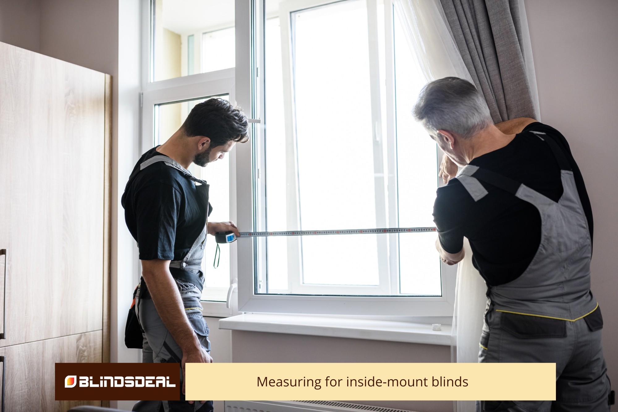 Measuring for inside-mount blinds