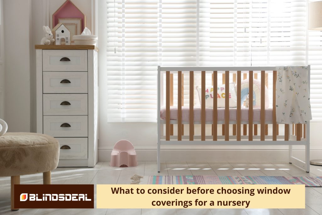 White horizontal blinds provide privacy and light control in a bright